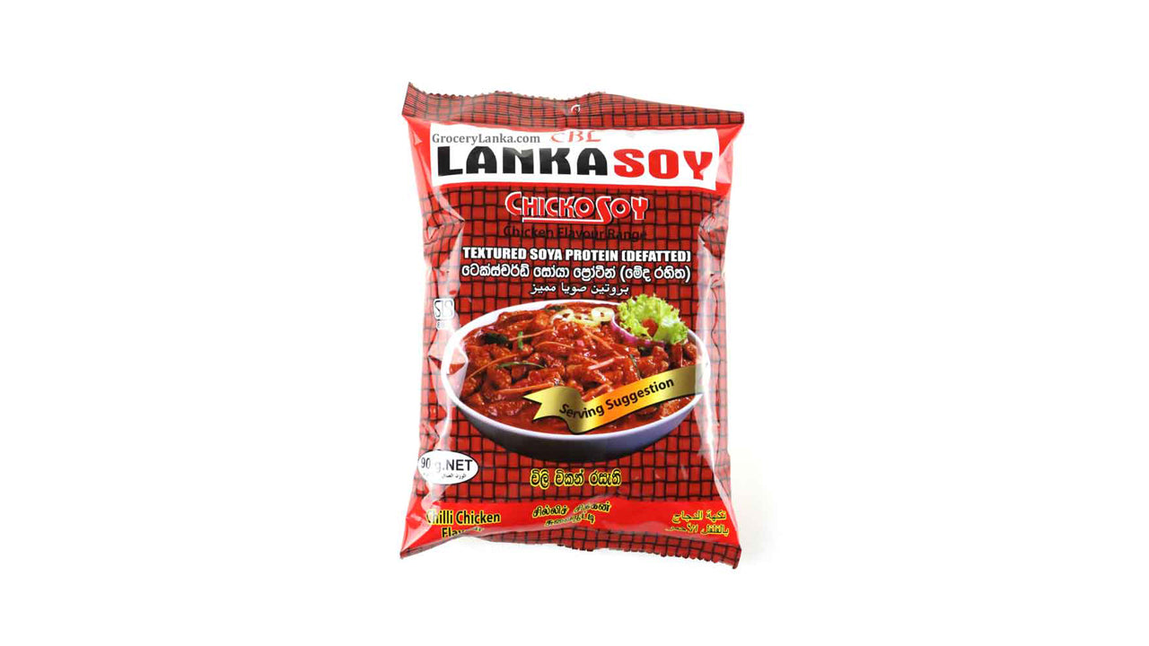 Lankasoy Chilly Chicken Flavored Soy Nuggets (90g)