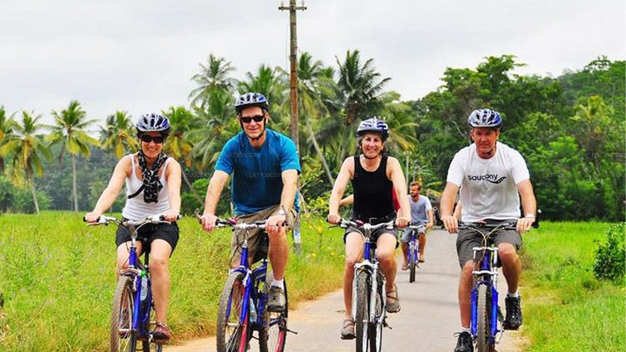 Divertido paseo en bicicleta en familia desde Galle