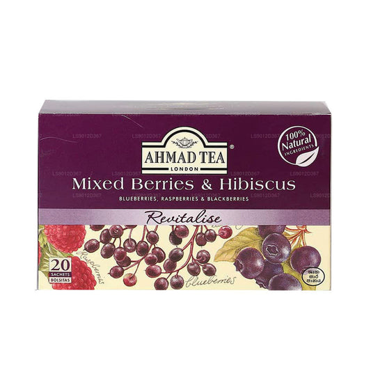 Ahmad Mixed Berry & Hibiscus, 20 cápsulas de papel de aluminio (40 g)