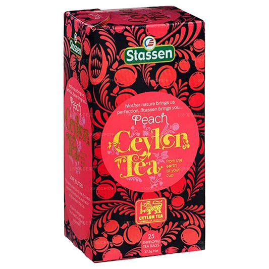 Té de melocotón Stassen (37,5 g) 25 bolsitas de té
