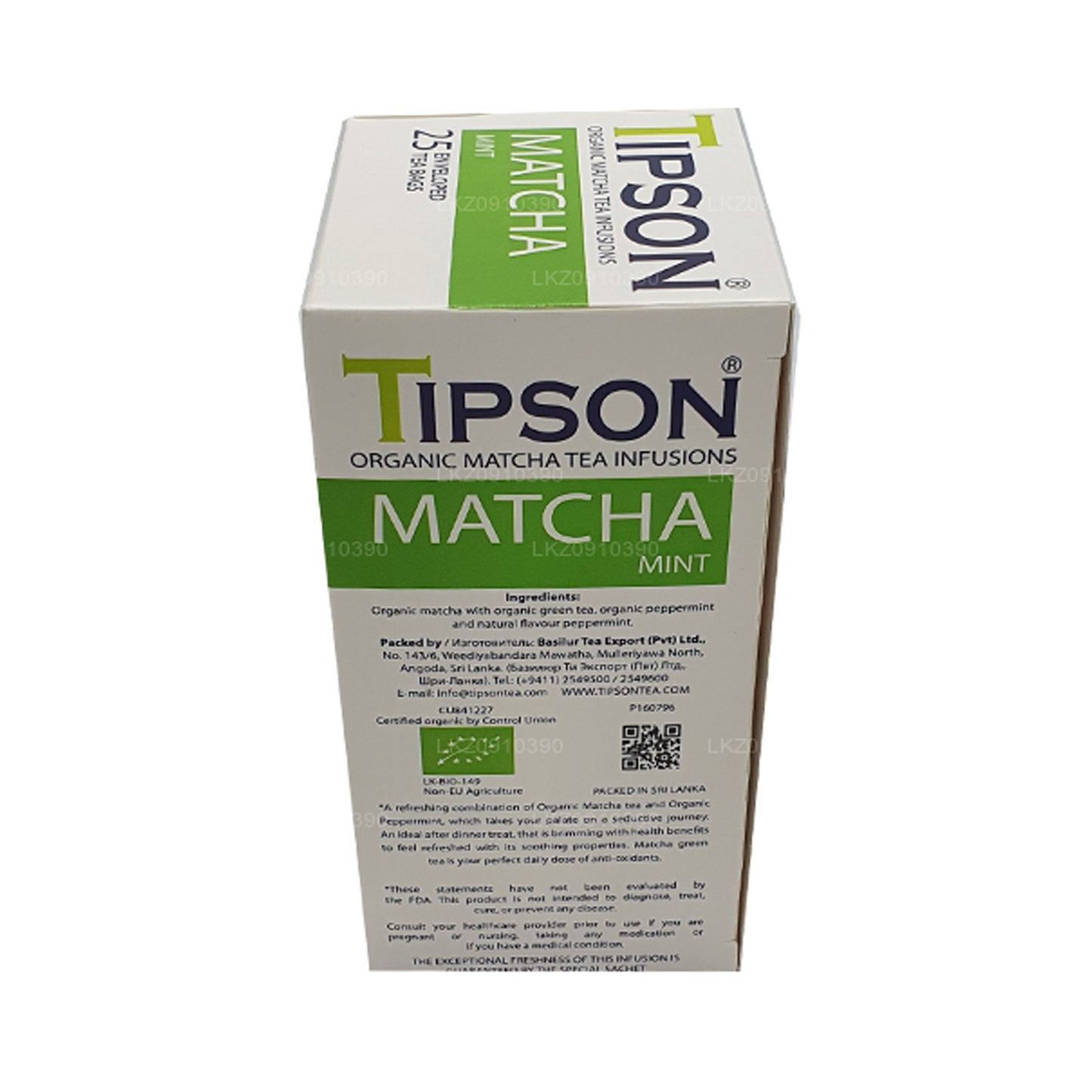 Matcha y menta orgánicos Tipson Tea (37,5 g)