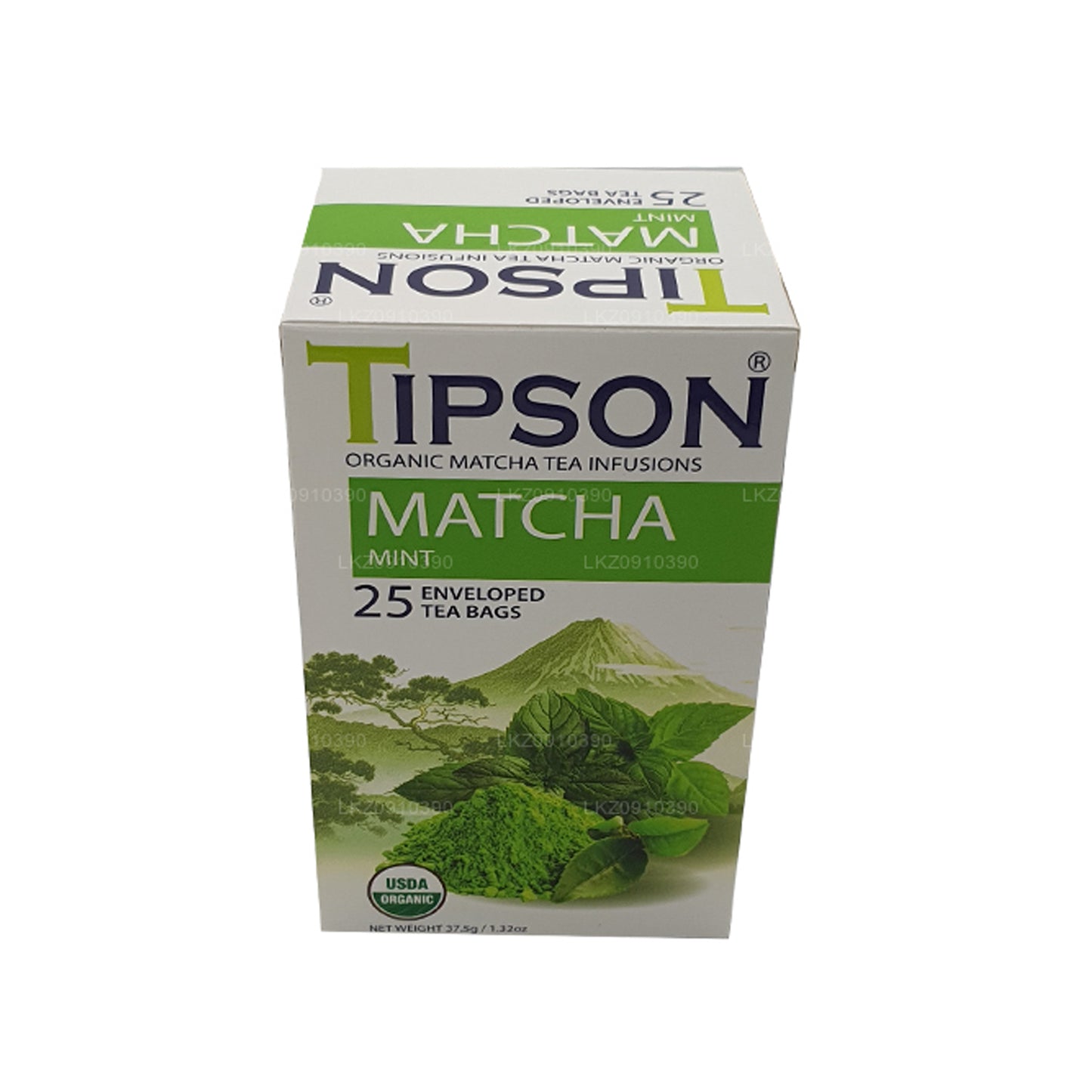 Matcha y menta orgánicos Tipson Tea (37,5 g)