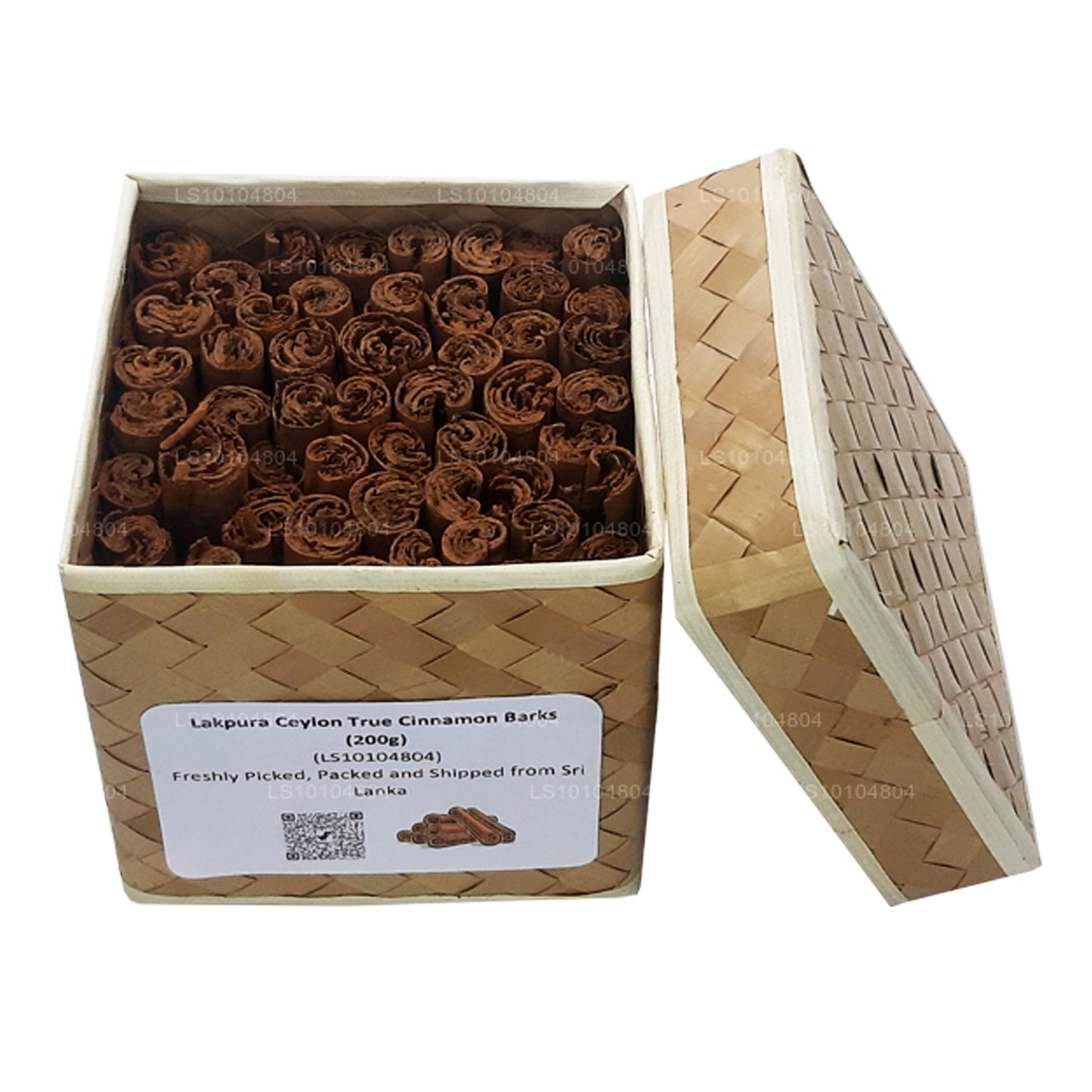 Cortezas de canela auténticas de Ceilán Organic de Lakpura (200 g), caja