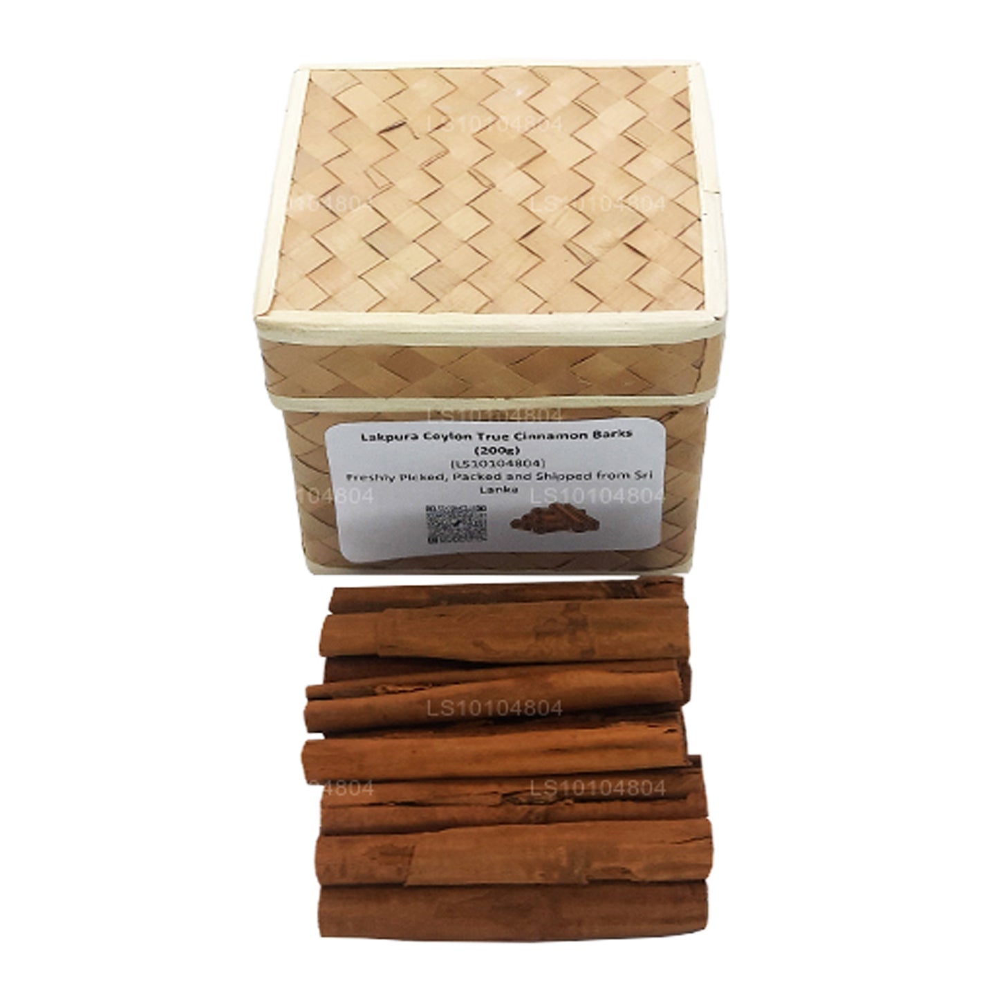 Cortezas de canela auténticas de Ceilán Organic de Lakpura (200 g), caja