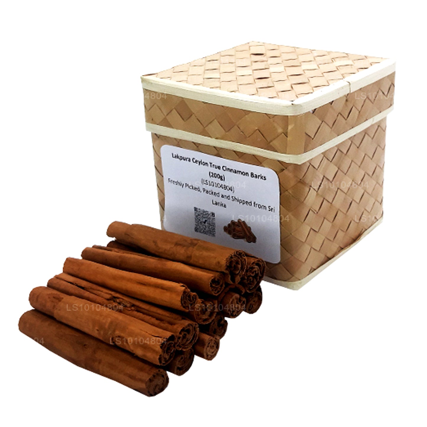 Cortezas de canela auténticas de Ceilán Organic de Lakpura (200 g), caja