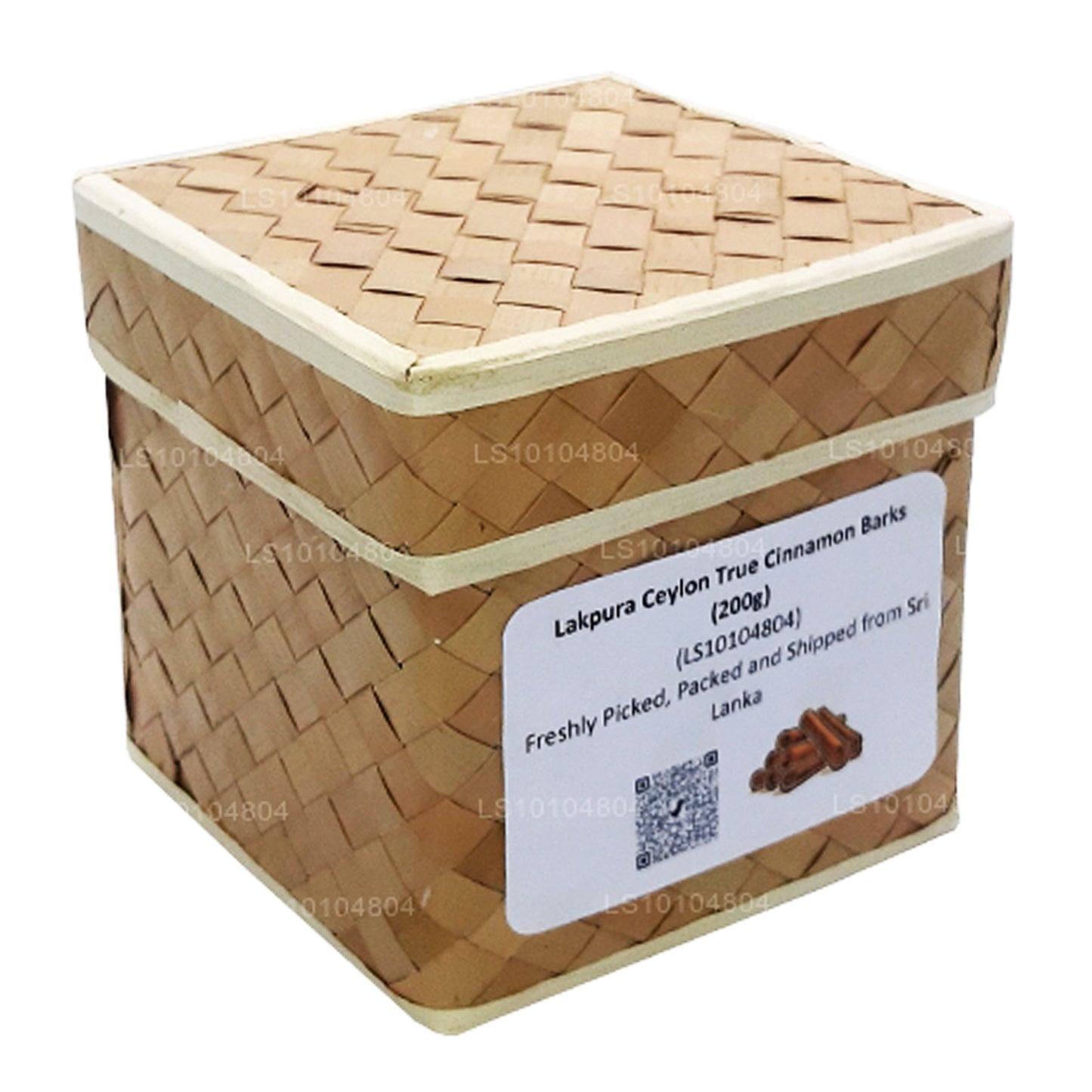 Cortezas de canela auténticas de Ceilán Organic de Lakpura (200 g), caja