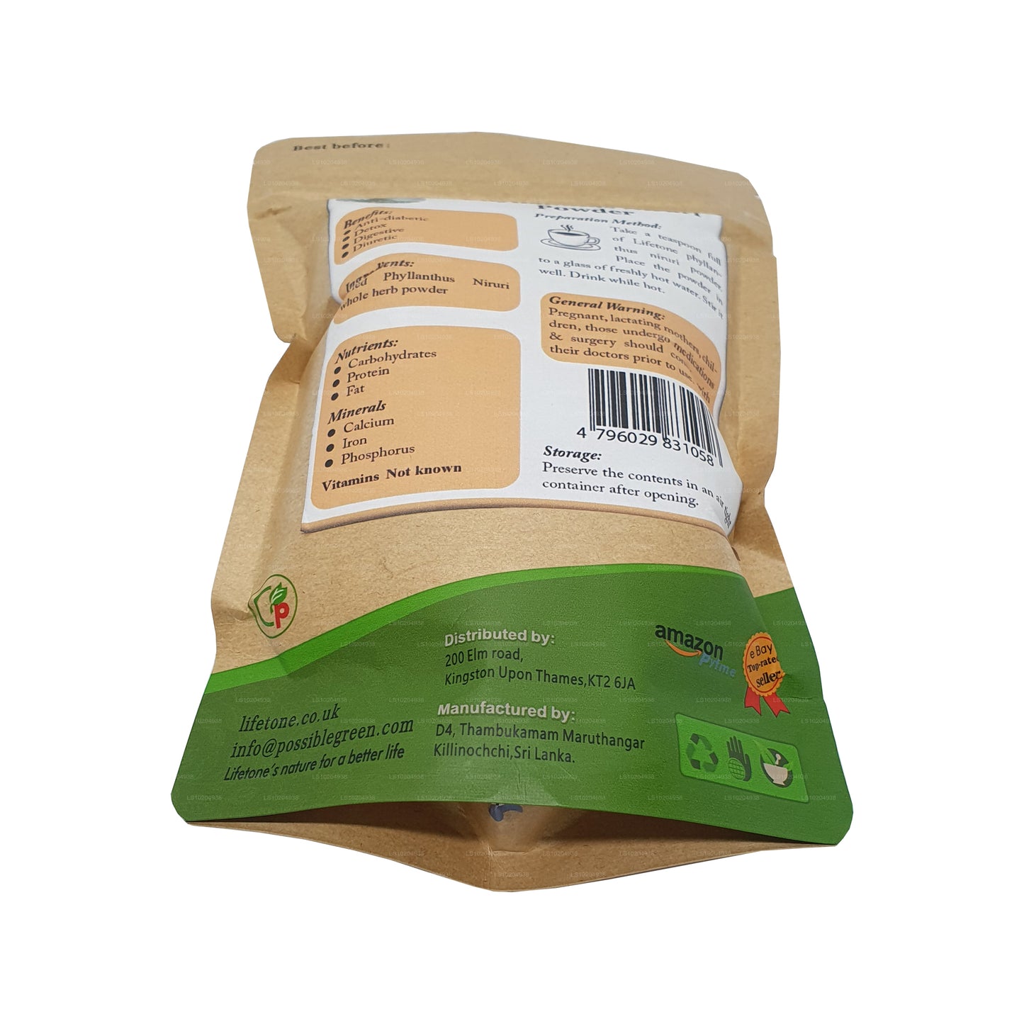 Lifetone Phylanthus Niruri en polvo (100 g)