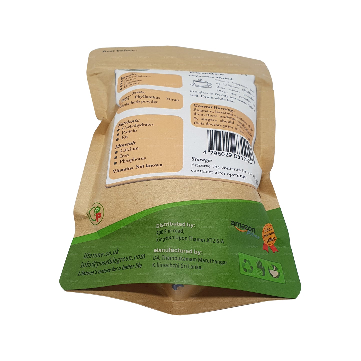 Lifetone Phylanthus Niruri en polvo (100 g)