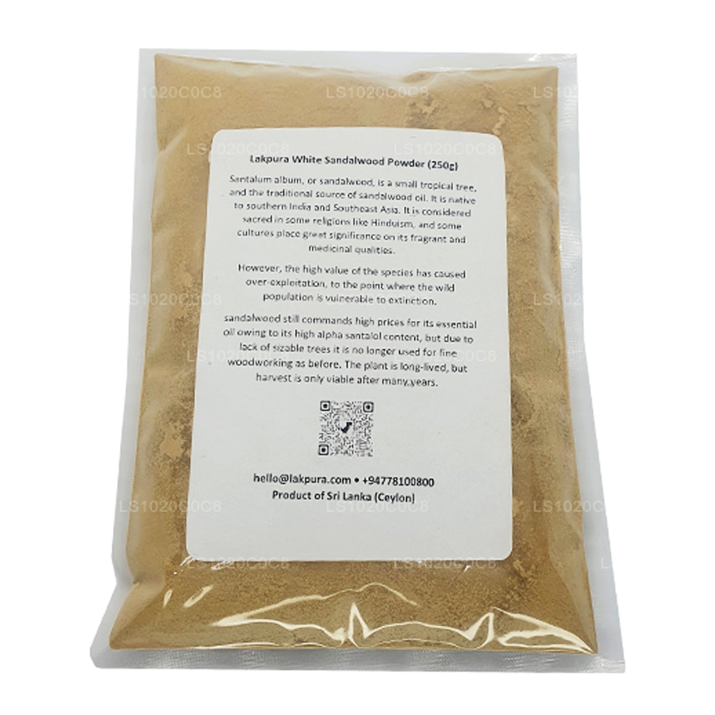 Polvo de sándalo blanco Lakpura (100 g)