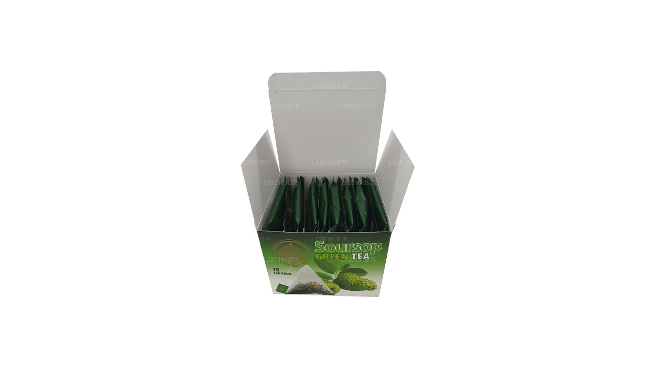 Té verde de guanábana Mlesna (30 g), 15 bolsitas de té