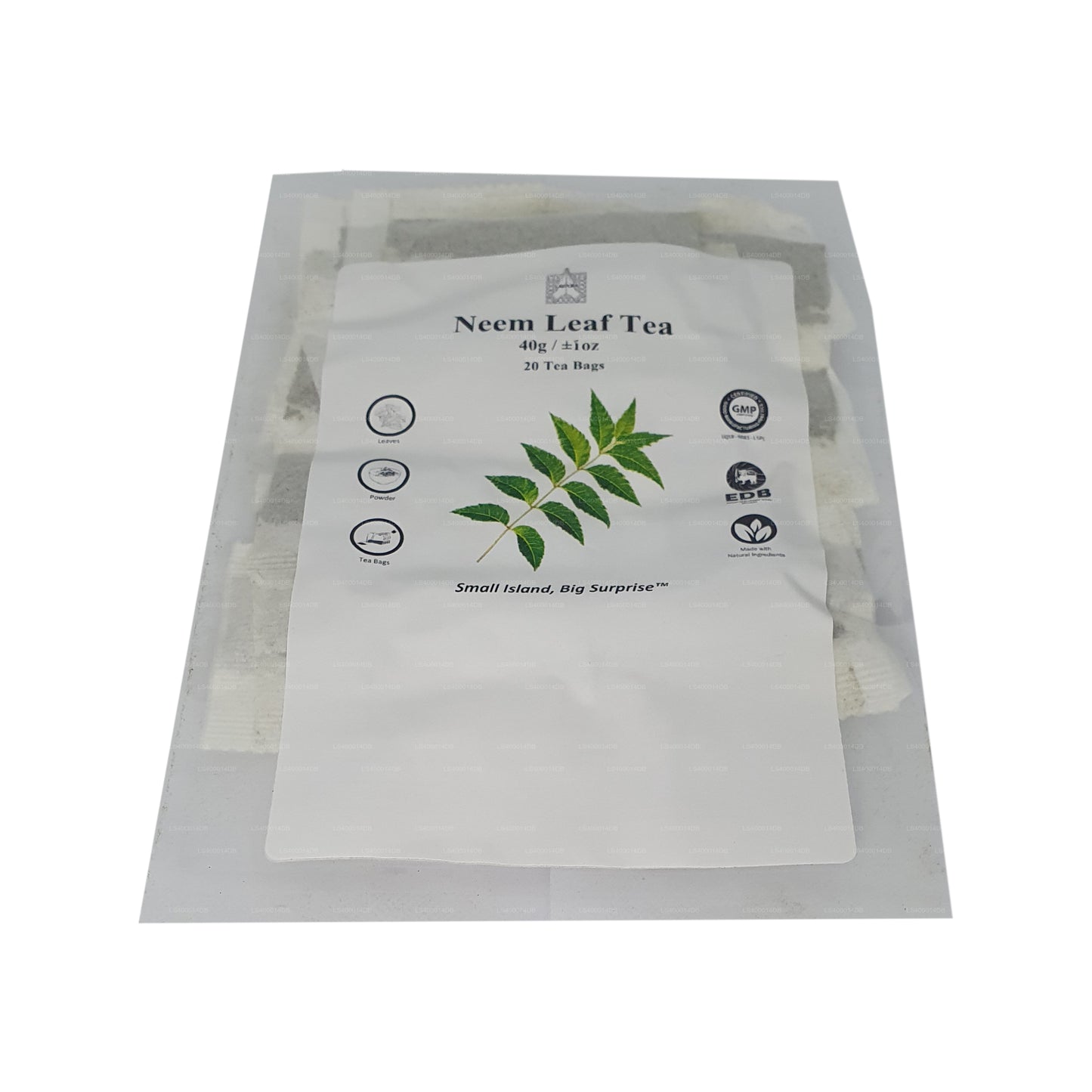 Té de hojas de neem Lakpura (40 g) 20 bolsitas de té