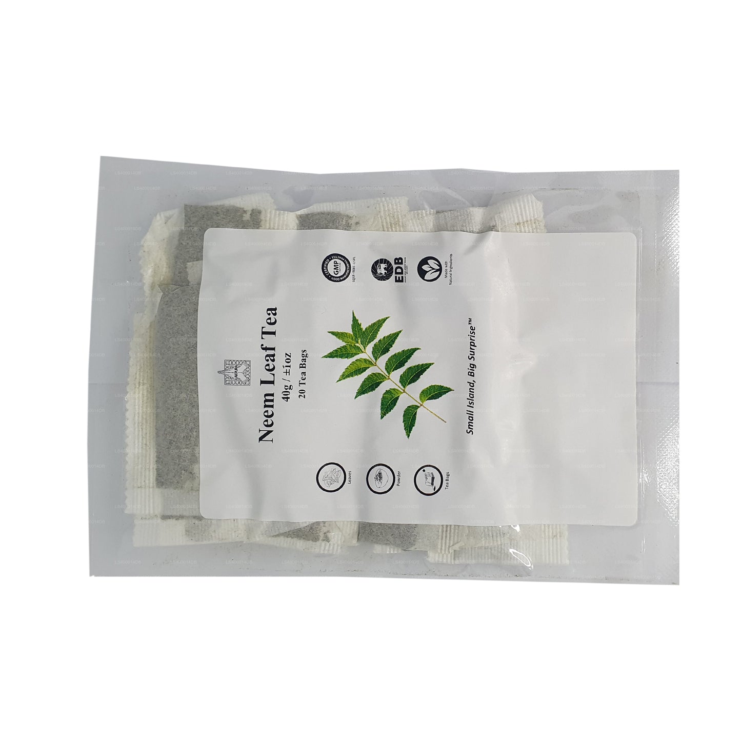 Té de hojas de neem Lakpura (40 g) 20 bolsitas de té