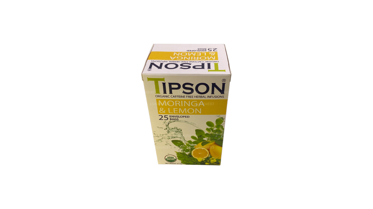 Té de moringa y limón Tipson (37,5 g), 25 bolsitas de té