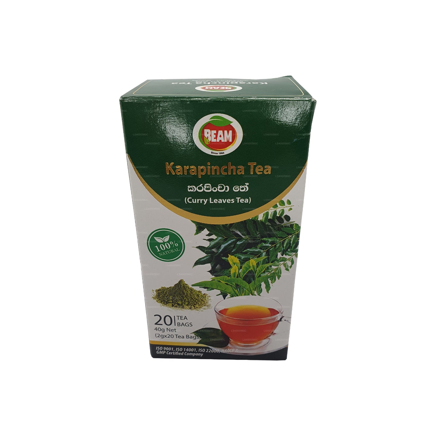 Té Beam Karapincha (40 g) 20 bolsitas de té