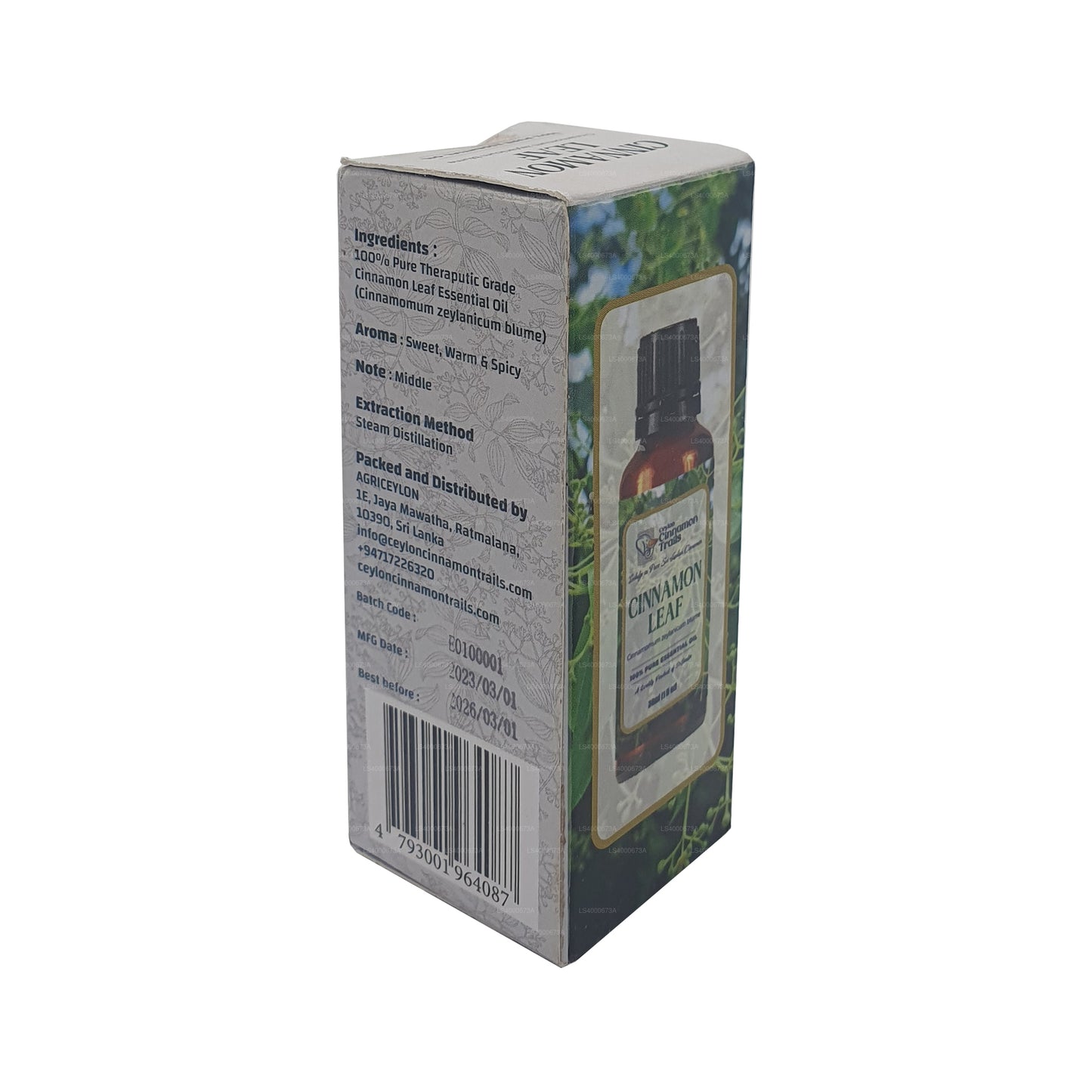 Aceite esencial de hoja de canela Ceylon Cinnamon Trails (10 ml)