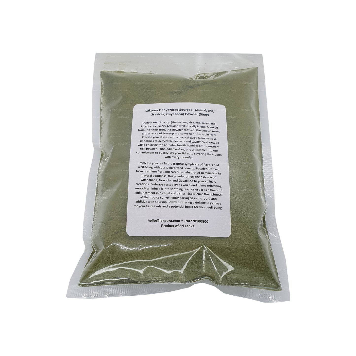 Graviola de guanábana orgánica Lakpura en polvo (100 g)