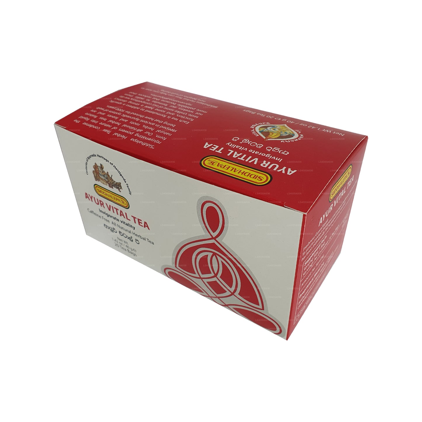 Siddhalepa Ayur Vital Tea (40 g) 20 bolsitas de té