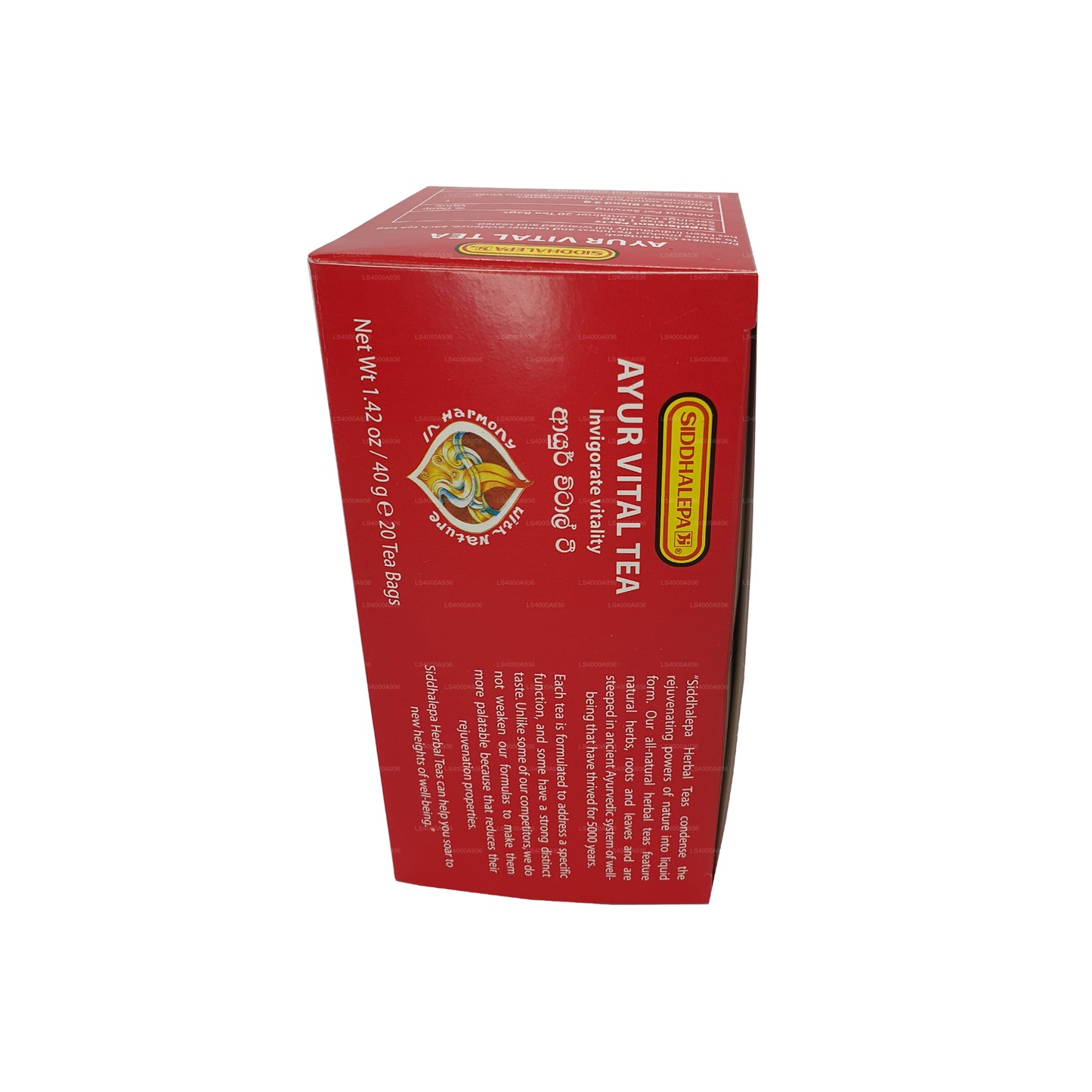 Siddhalepa Ayur Vital Tea (40 g) 20 bolsitas de té