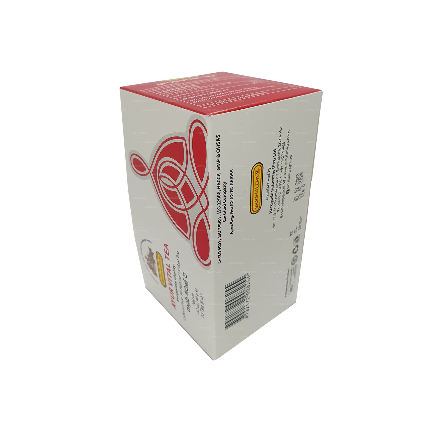 Siddhalepa Ayur Vital Tea (40 g) 20 bolsitas de té