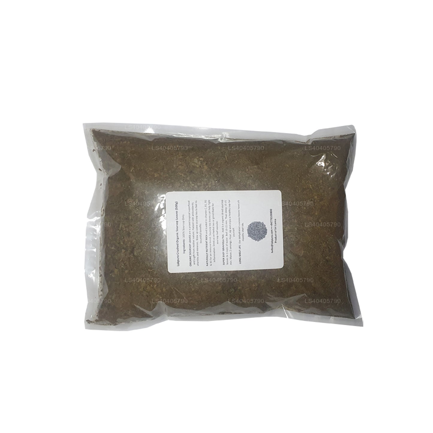 Hojas de guanábana orgánica trituradas Lakpura (500 g)