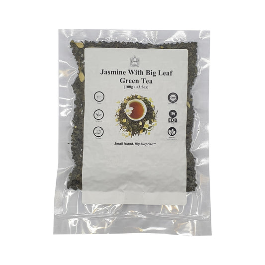 Té verde Lakpura de jazmín y hoja grande (100 g)