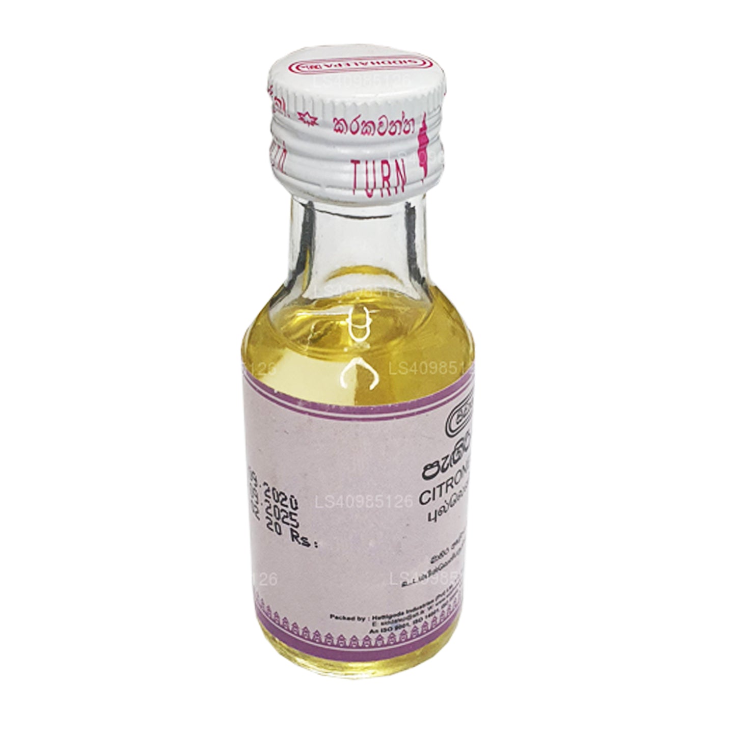 Aceite de citronela Siddhalepa (30 ml)