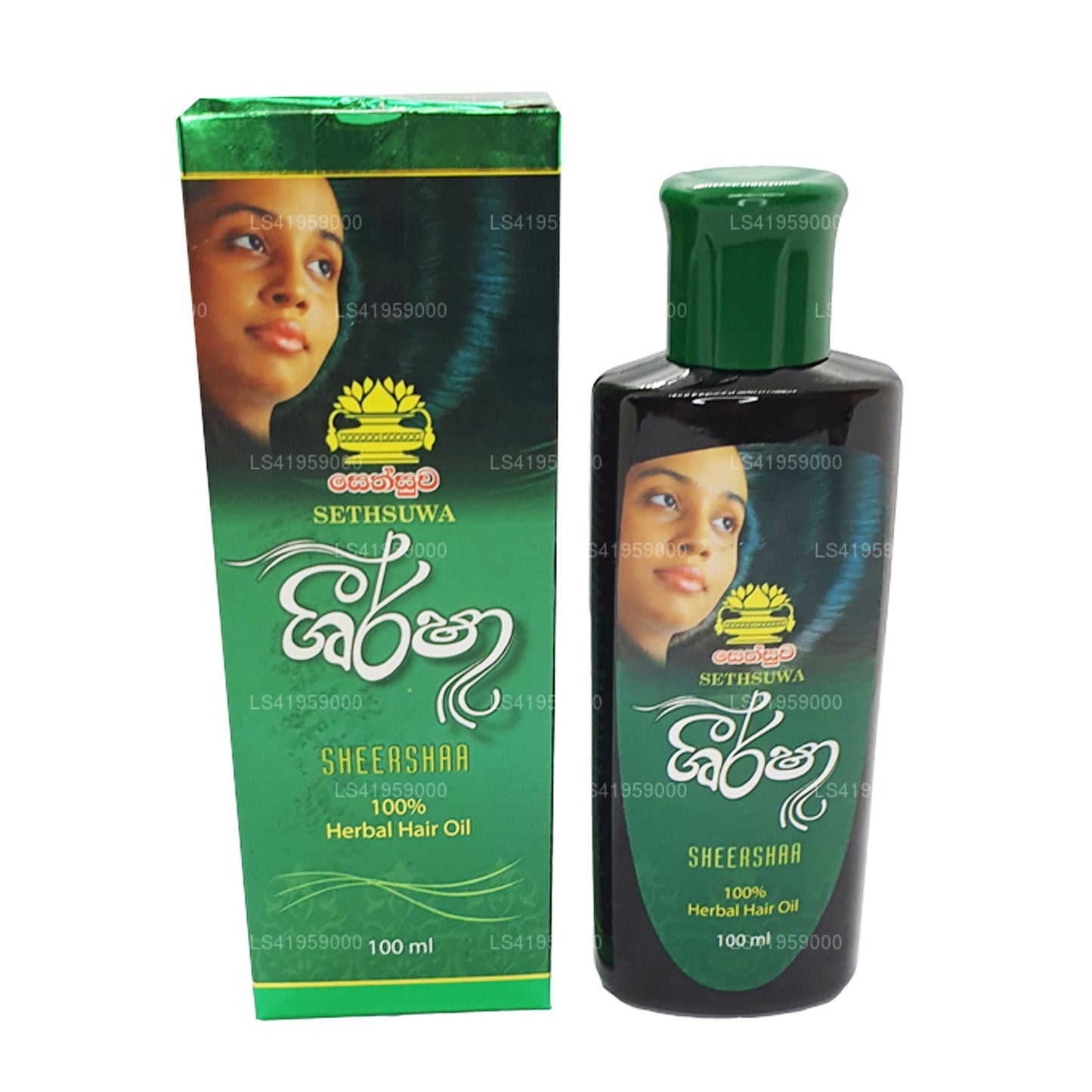 Aceite capilar a base de hierbas Sethsuwa Sheersha (100 ml)