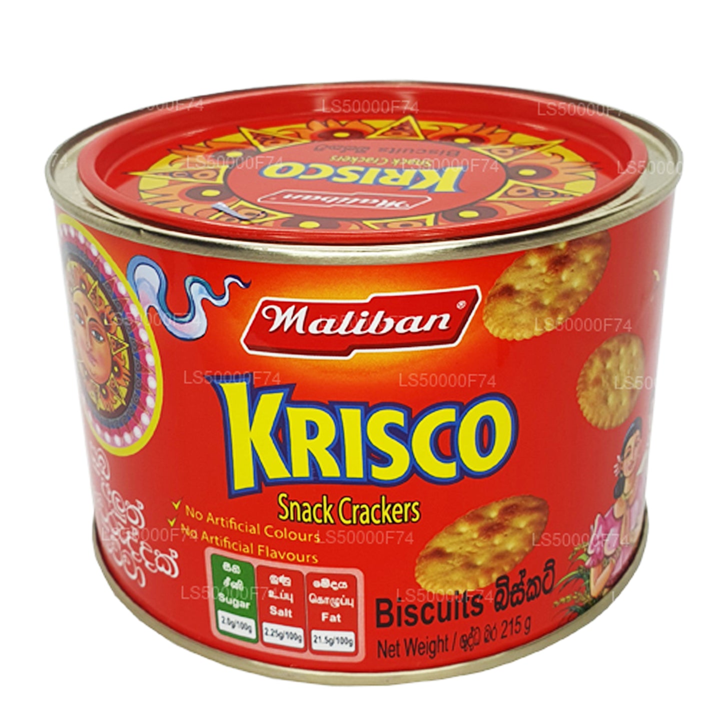 Galletas Maliban Krisco Snack Crackers (215 g)