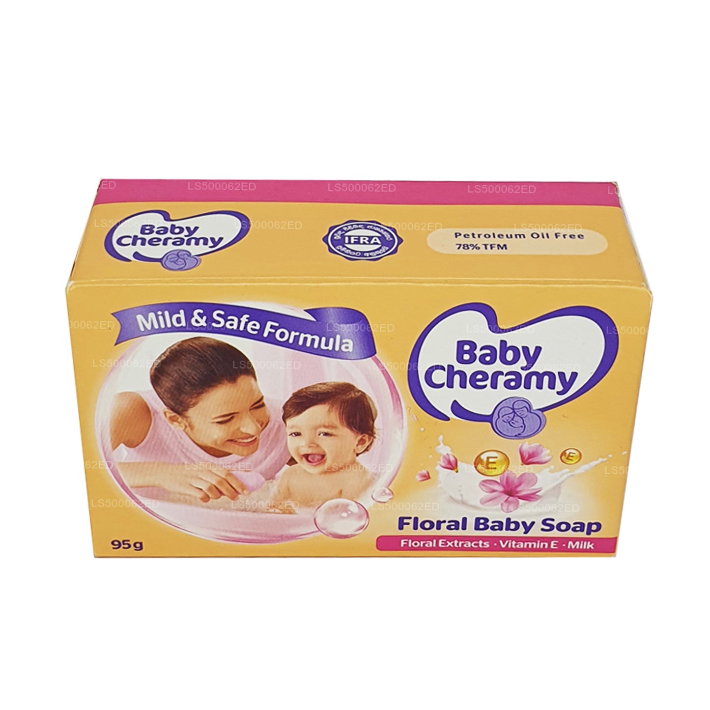 Jabón para bebés Baby Cheramy Floral (95 g)