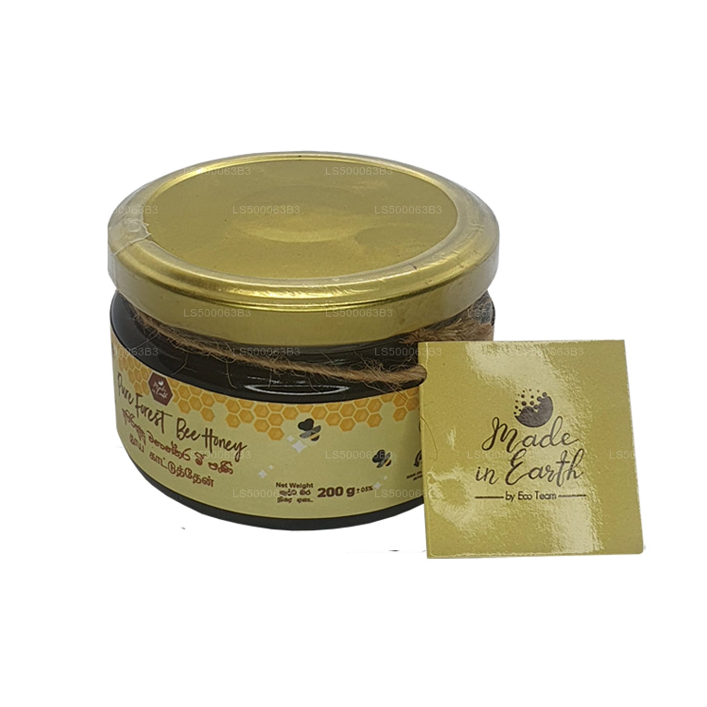 Miel de abeja de bosque pura Made in Earth (200 g)