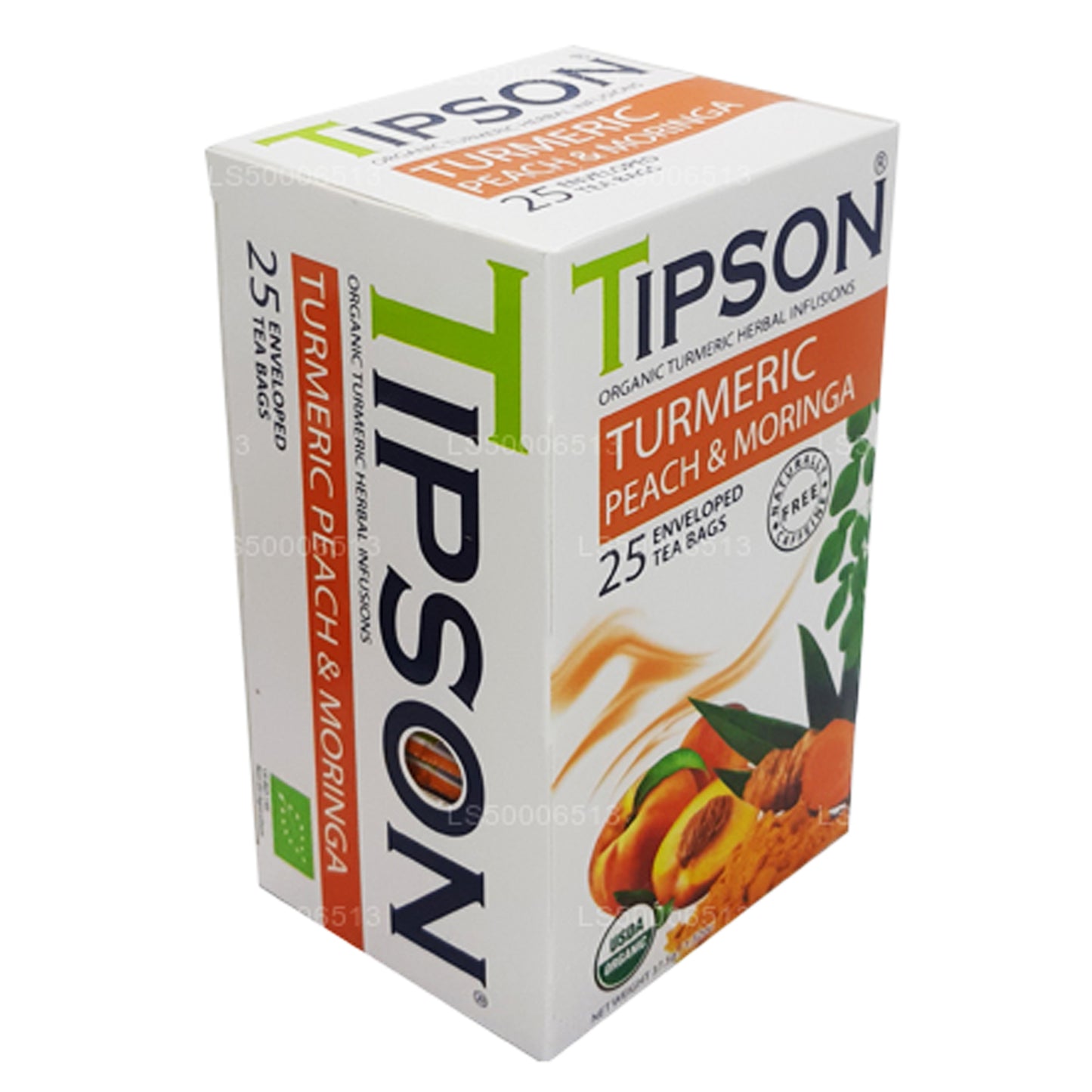 Tipson Tea, cúrcuma, melocotón y moringa orgánicos (37,5 g