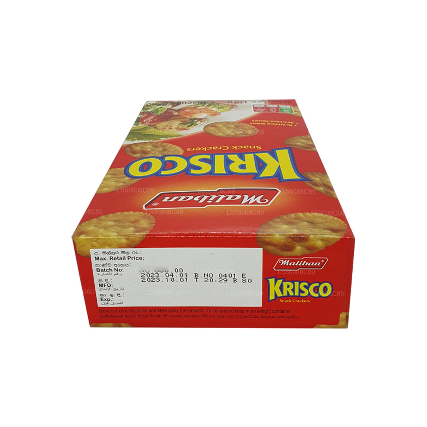 Galletas Maliban Krisco Snack Crackers (170 g)