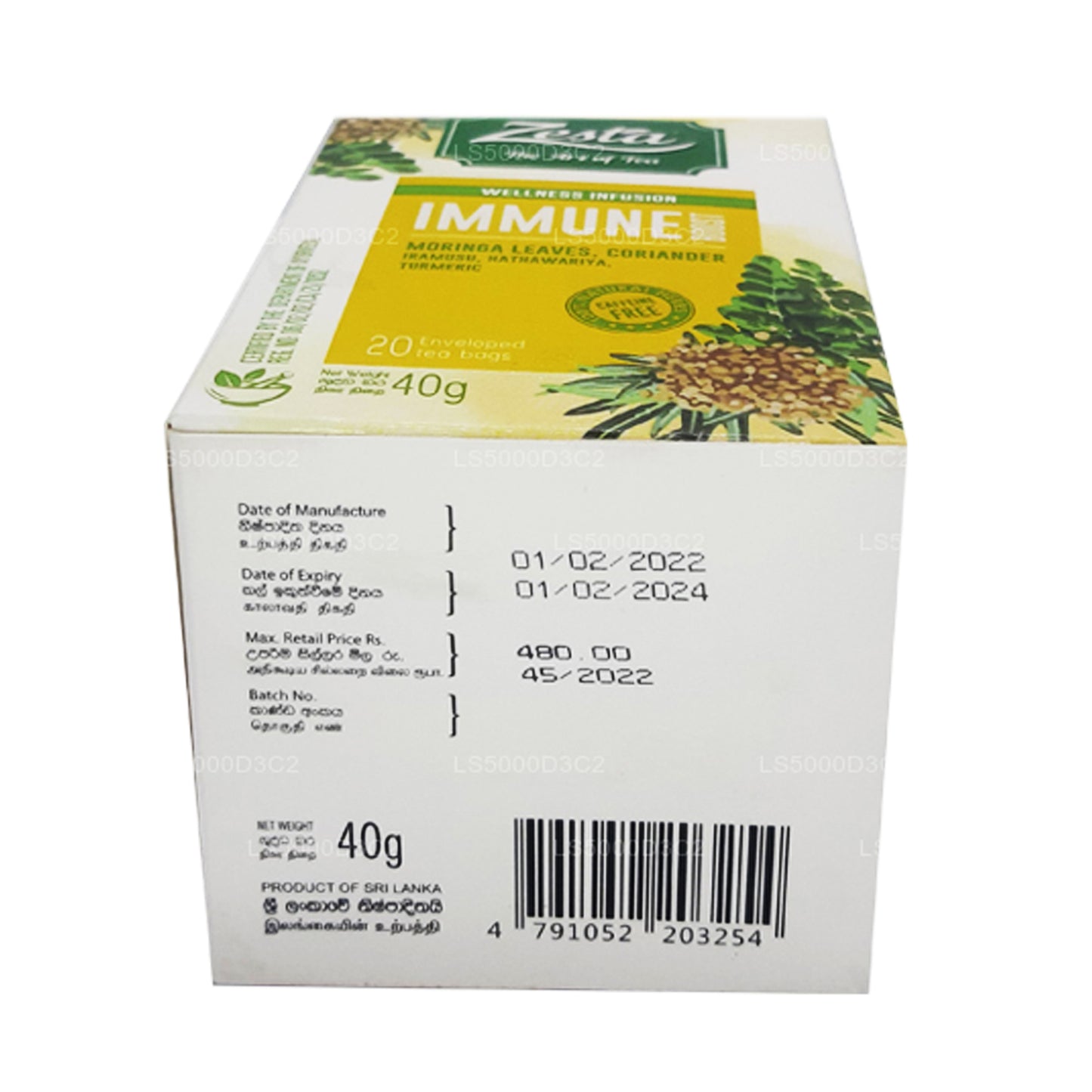 Infusión Zesta Wellness Immune Boost (40 g)