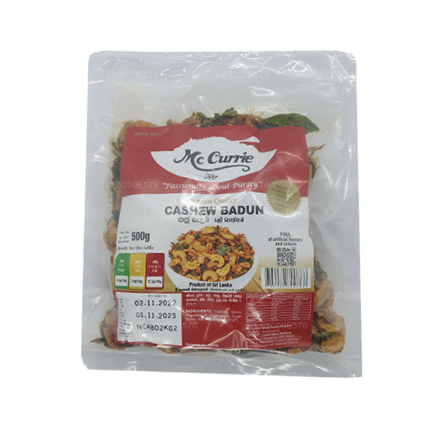 Badeo de anacardos Mccurrie (500 g)