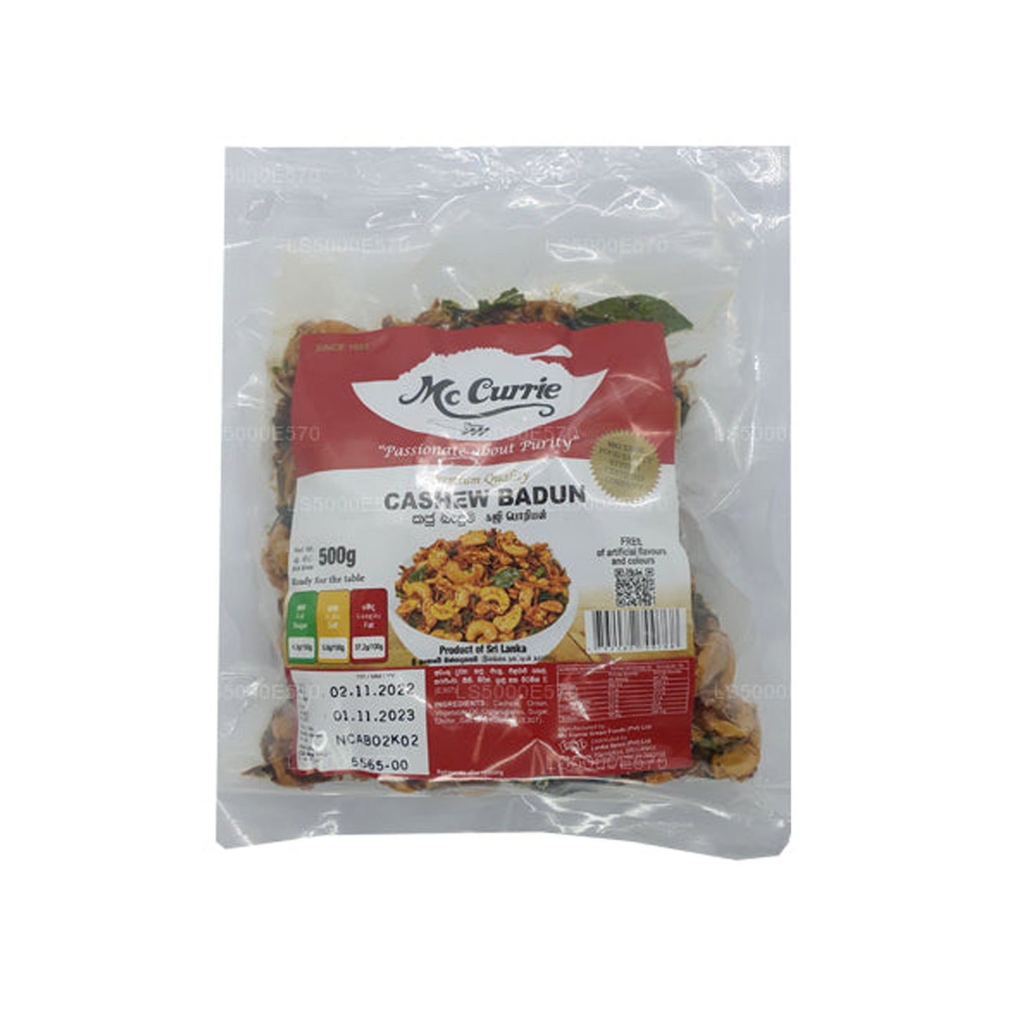 Badeo de anacardos Mccurrie (500 g)