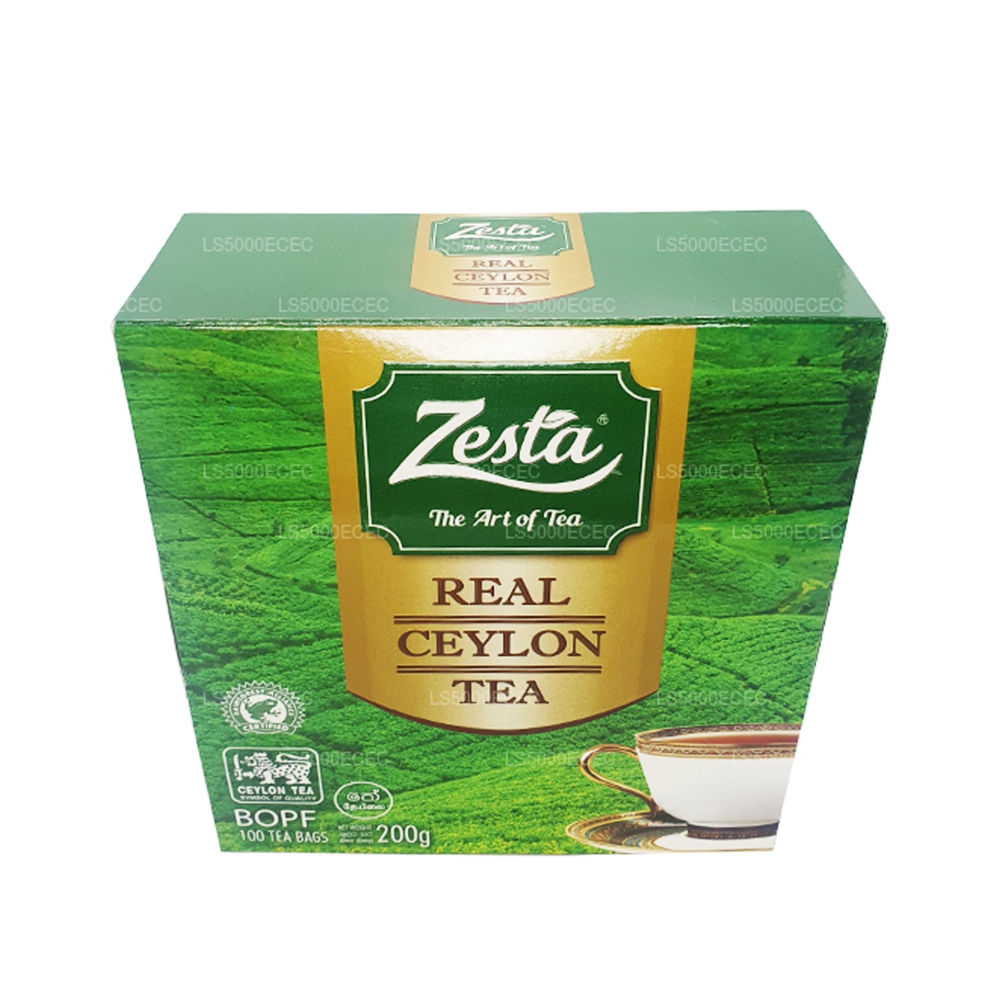 Té de Ceilán Zesta Real (200 g) 100 bolsitas de té