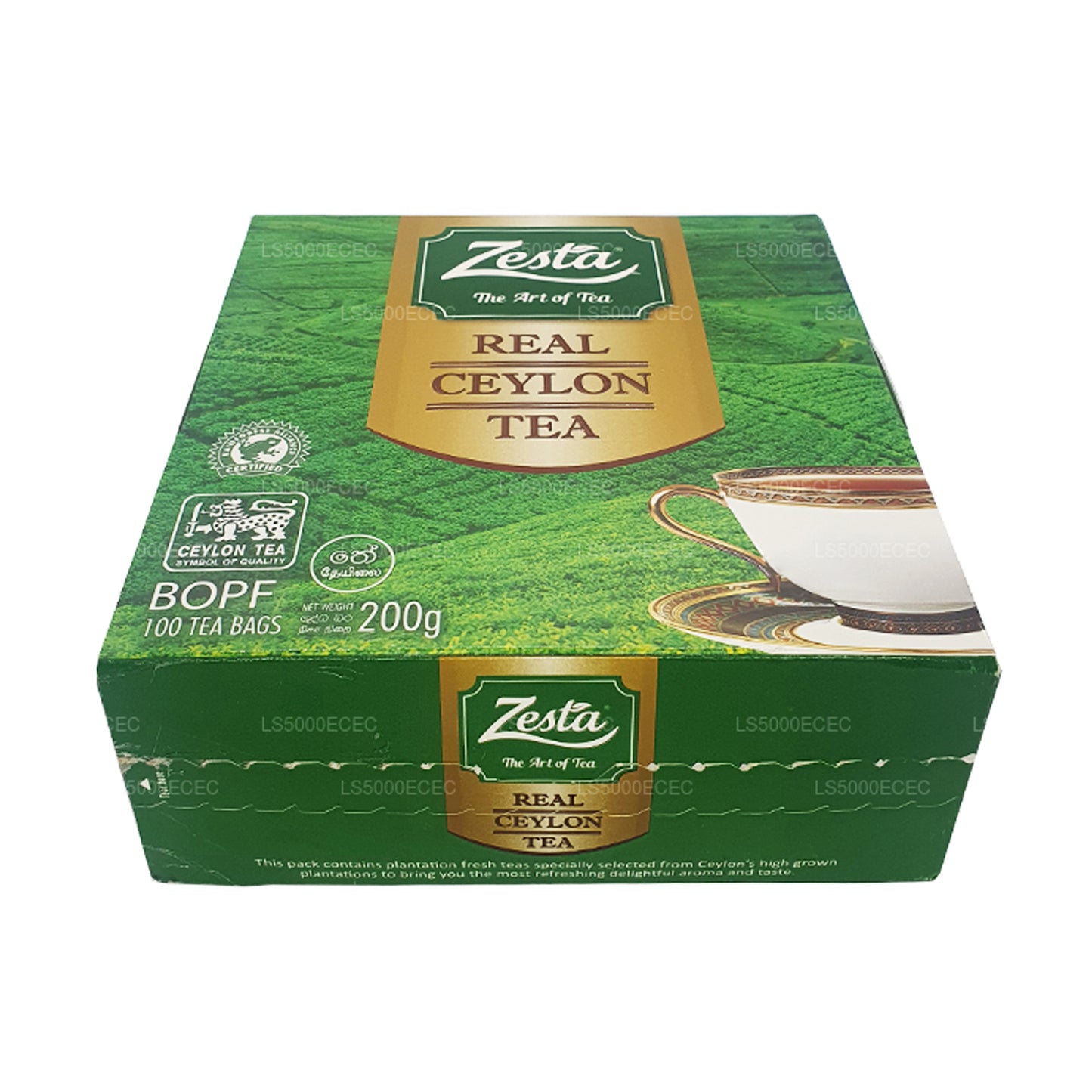 Té de Ceilán Zesta Real (200 g) 100 bolsitas de té