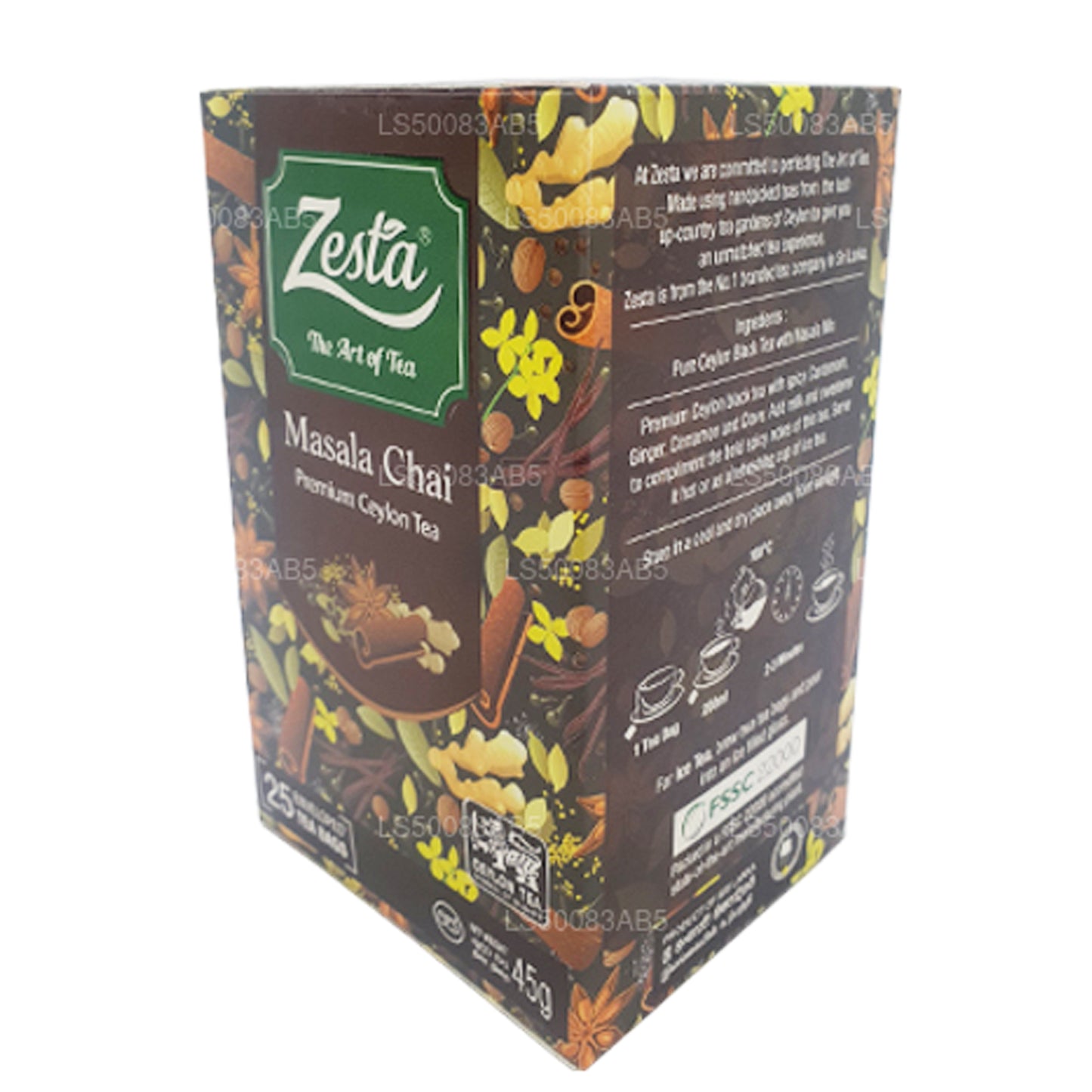 Zesta Masala Chai (45 g) 25 bolsitas de té