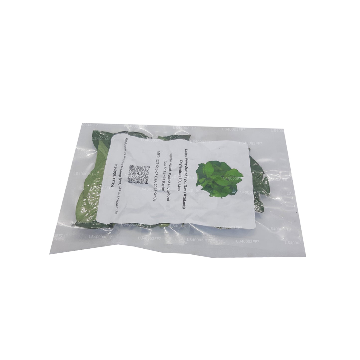Hojas deshidratadas de Yaki Naran (Atalantia Ceylanica) Lakpura (100 g)