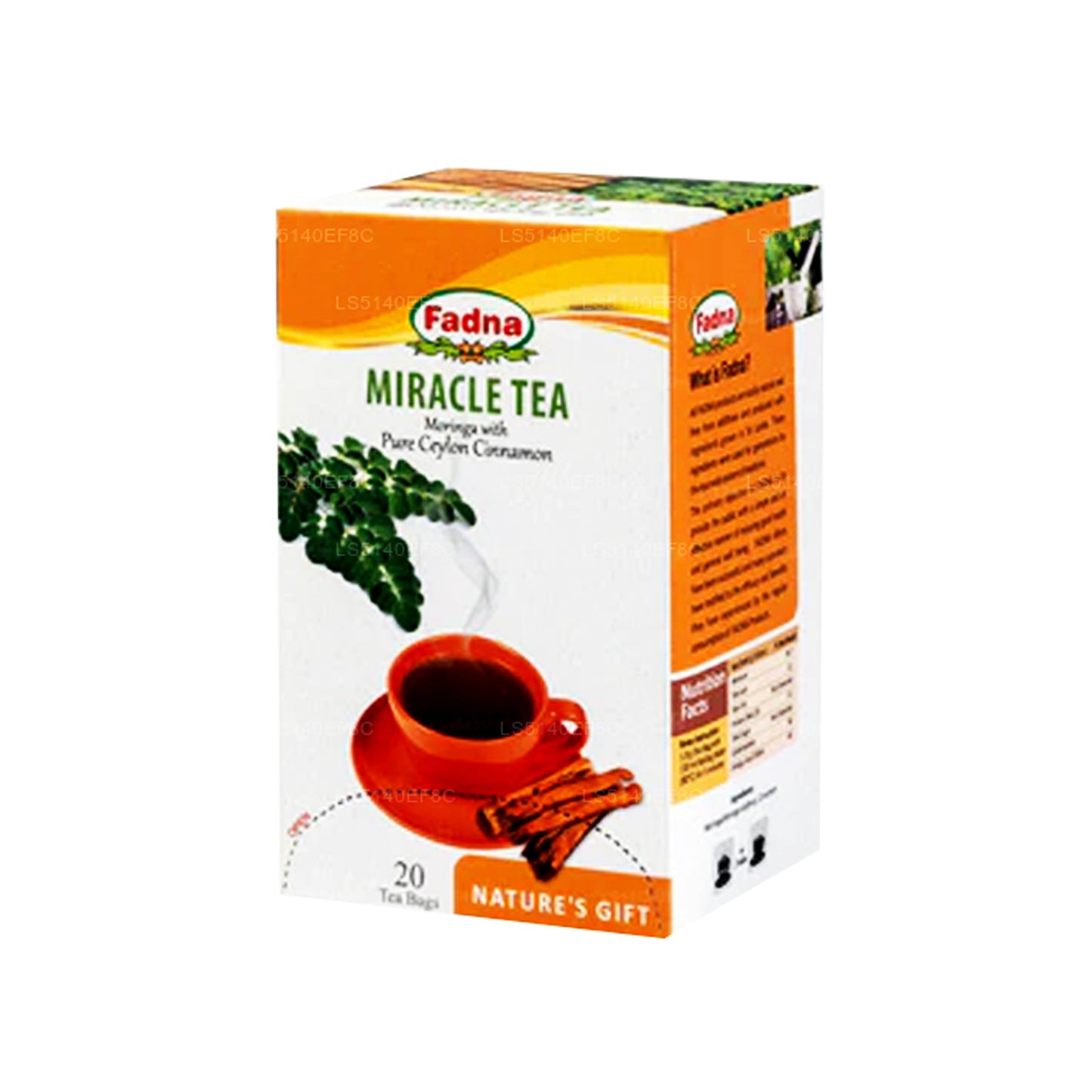 Fadna Moringa con canela (40 g) 20 bolsitas de té