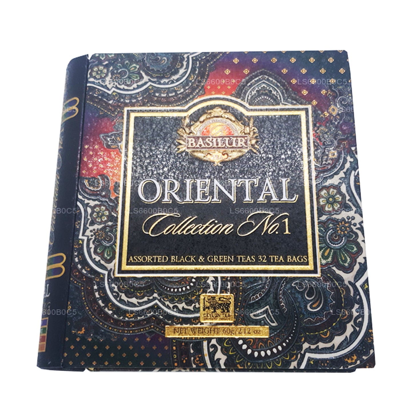 Libro de té Basilur Oriental Collection, volumen 1 (60 g), 32 bolsitas de té