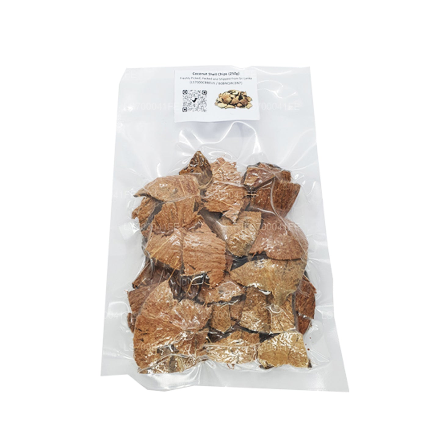 Chips de cáscara de coco Lakpura (250 g)