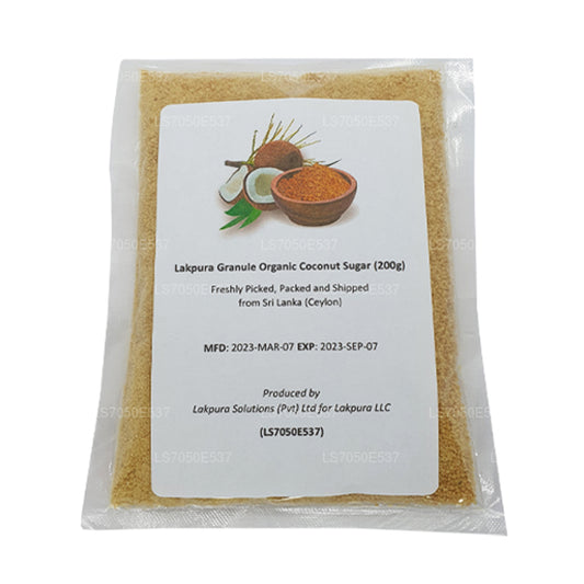 Azúcar de coco orgánico Lakpura Granule