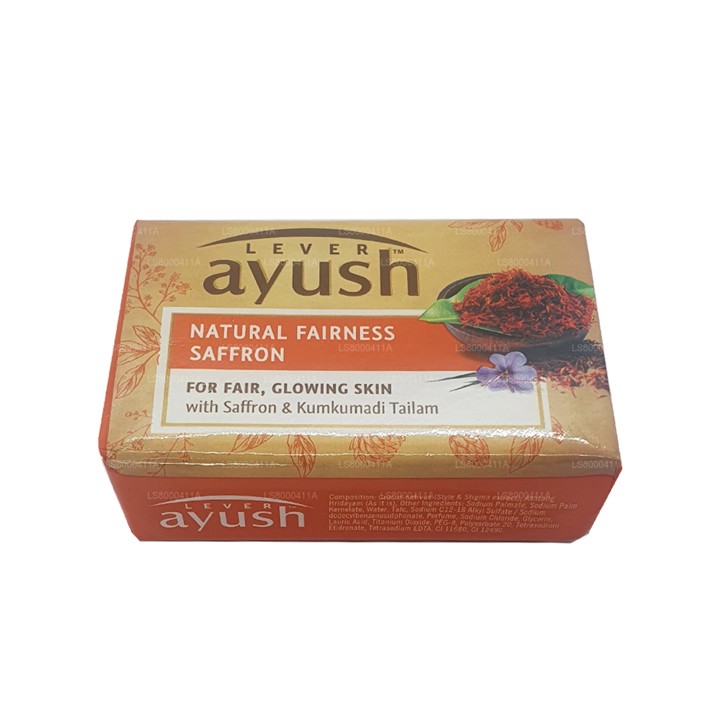 Jabón de azafrán Lever Ayush Natural Fairness (100 g)