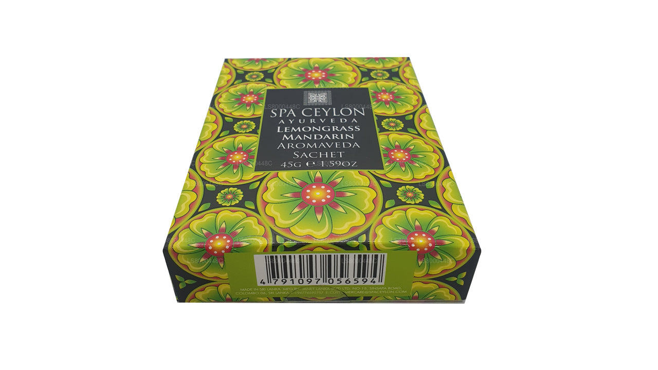 Saco aromático Spa Ceylon Lemongrass Mandarin Aromaveda (45 g)