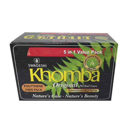 Jabón Swadeshi Khomba Original 5 en 1 (5x75 g)