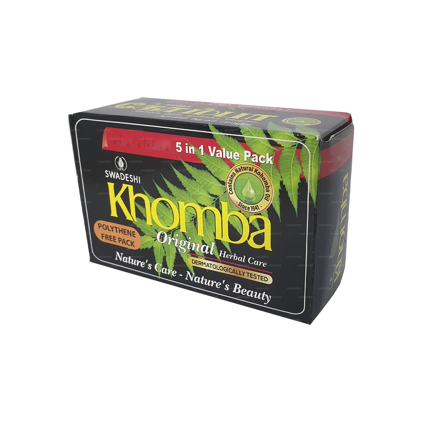 Jabón Swadeshi Khomba Original 5 en 1 (5x75 g)