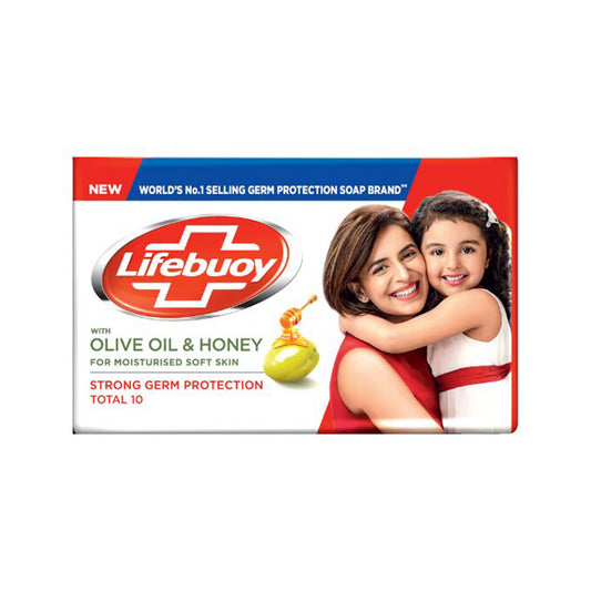 Jabón Lifebuoy Total 10 con aceite de oliva y miel (100 g)