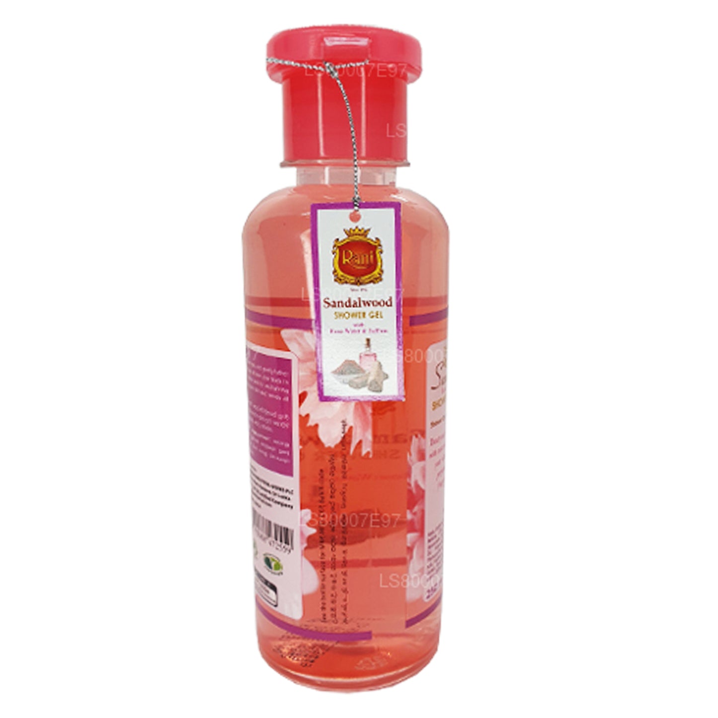Gel de ducha Swadeshi Rani Sandalwood, agua de rosas y azafrán (250 ml)
