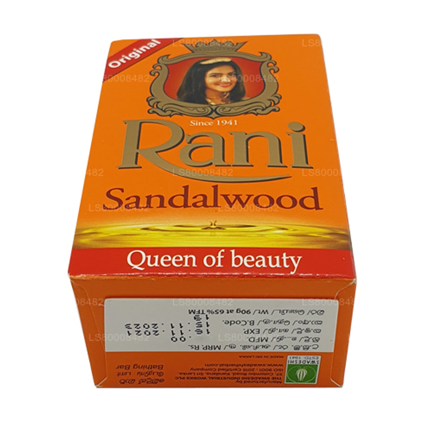 Jabón de sándalo Swadeshi Rani (90 g)